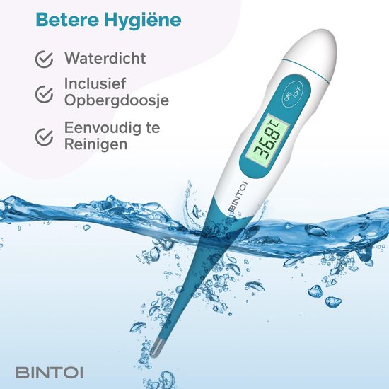 Digitale Koortsthermometer – Snelle & Nauwkeurige Meting – Voor Kinderen & Volwassenen – Bintoi XR210