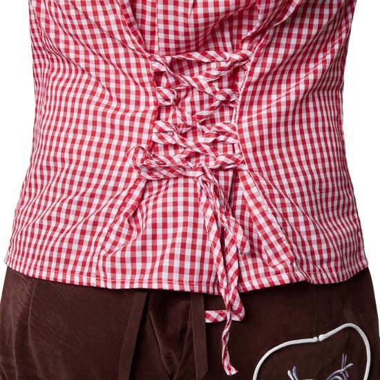 Dressforfun Kostuumblouse Hilde L - verkleedkleding kostuum halloween verkleden feestkleding carnavalskleding carnaval feestkledij partykleding - 303112