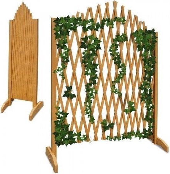 Gardebruk Klimop Hek – Uitvouwbaar tot 200cm - 180x107cm Bruin