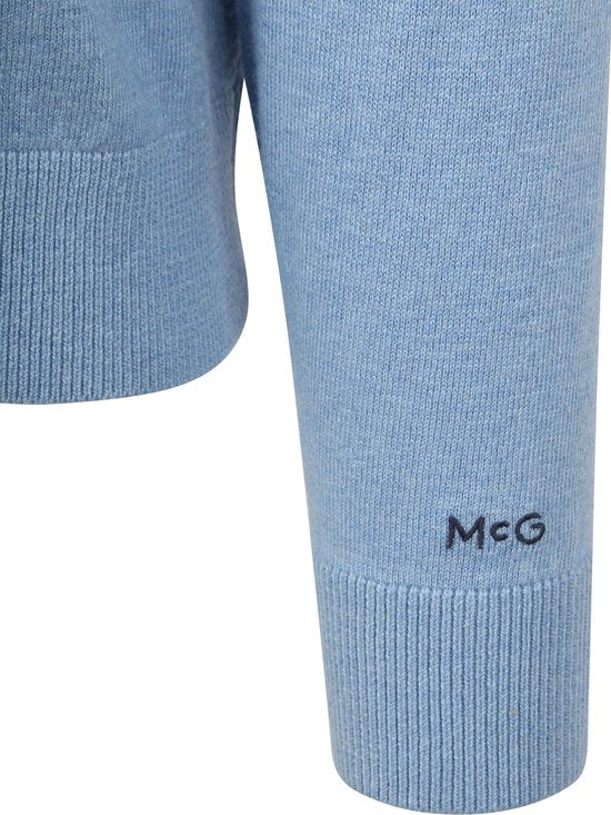 McGregor Trui Merinowol Ice Blauw - Maat XXL - Heren - Pullovers