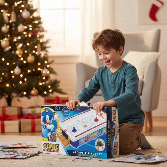 A Ambassador® Sonic Airhockey - Airhockey tafel - Tafelmodel - Het grote Speelgoedboek 2025