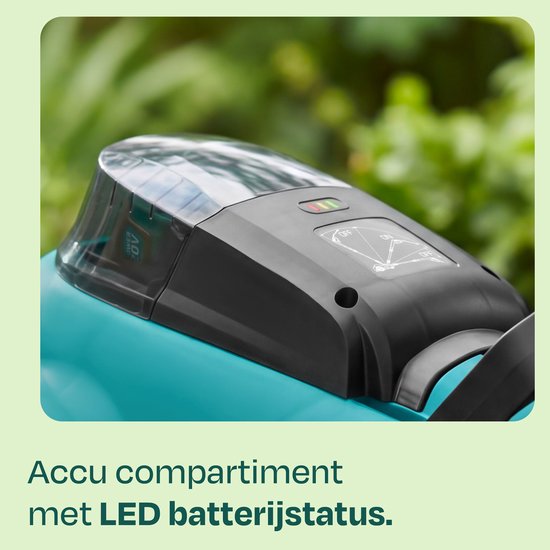 VONROC Mini Elektrische Grasmaaier 20V – 22 cm – Maaien en mulchen in één - Drie instelbare maaihoogtes: 30mm, 40mm, 50mm –- Incl. reinigingstool - Zonder accu en lader