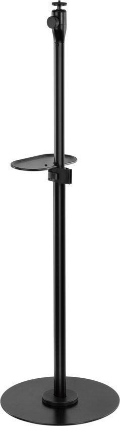 VDD - Beamer Statief - Beamer Beugel - Beamer Standaard - Projector Statief - Beamer Houder - Beamer Tafel - Mediaplank - Kantelbaar - Hoogte Instelbaar - Zwart