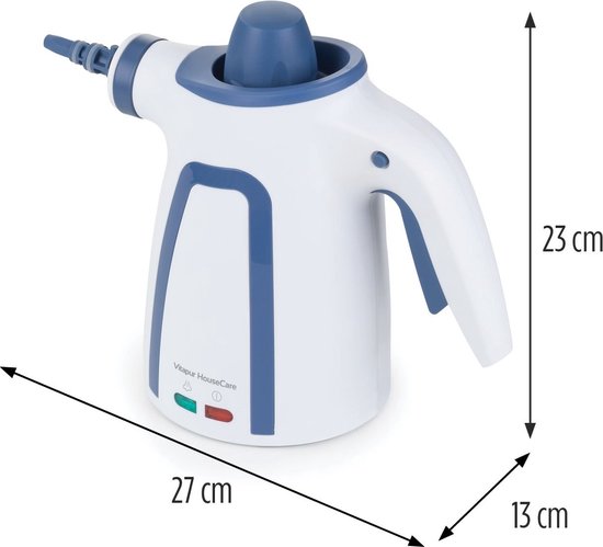 Vitapur Handstoomreiniger - Stoomreiniger - Vlekkenreiniger - Bekleding stoom reiniger - Reinigingsmachine - 900W - Wit