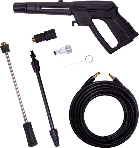 VONROC Hogedrukreiniger V22-1 2200W – 170 bar – 450 l/h – Incl. 8m slang, reinigingsmiddelen tank, spuitstukken en accessoires