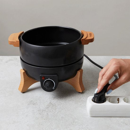 Boska Elektrische Fondueset Party – 2,3L - Voor Kaasfondue, Chocoladefondue, Hotpot en Boullionfondue - Fondueset elektrisch - Met temperatuurregelaar