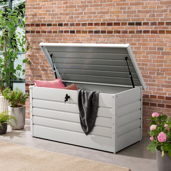 Metalen Opbergbox / Kussenbox Limani - 380 Liter - Wit