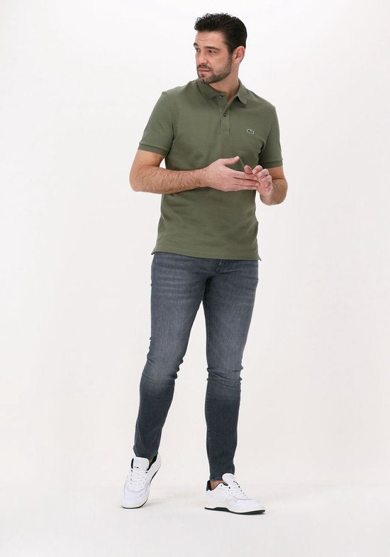 Lacoste 1hp3 Heren S/s Polo 12 Polo's & T-shirts Heren - Polo shirt - Olijf - Maat XS