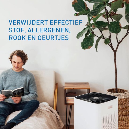 Medify Air MA-112 Luchtreiniger – 855 m³/u Air Purifier – Ionisator & HEPA H13 Filter – 4 standen + Slaapmodus – Tot 342 m² per uur – Tegen Hooikoorts, Huisstofmijt & Allergieën – Wit