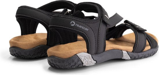 Travelin' helsem Sandalen - Dames - Zwart - Maat 40