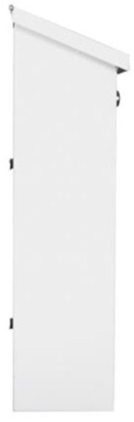 Perel Brievenbus Rio, wand- en paalmontage, met naamplaatje, incl. 2 sleutels, afmetingen (H x B x D) 39.5 x 27 x 10 cm, wit