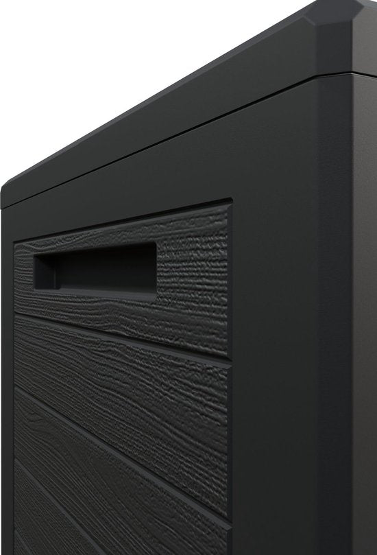Casaria Tuinkussen Opbergbox – 190L Kunststof UV Bestendig Antraciet
