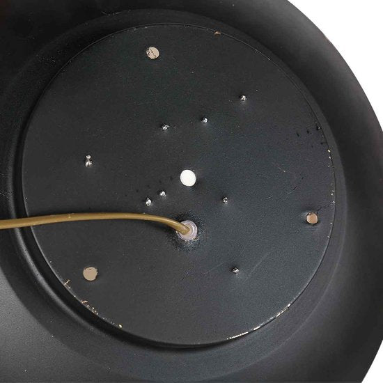 Plafonnière Zwart met Gouden Details, 3-staps Dimbaar, Kunststof en Metaal - Brotke 4127ZW - Steinhauer