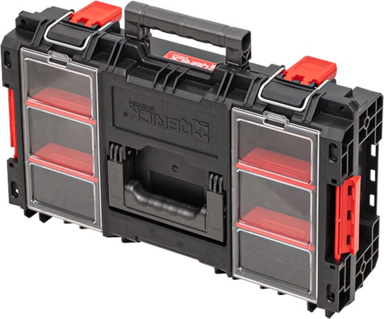 Qbrick Systeem Prime Gereedschapskoffer 150 Profi - Stapelbaar - Zwart - 44x26x16 cm