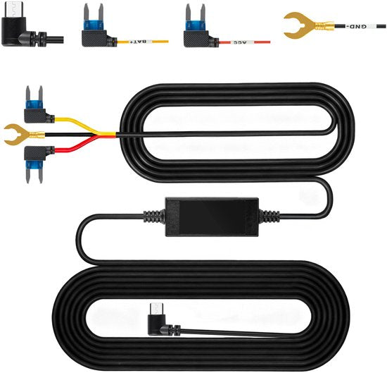 Dashcam Hardwire Kit – 24-Uurs Bewaking – USB-C Aansluiting – Compact Ontwerp – Eenvoudig Te Installeren – Directe Accu Aansluiting – van Faas