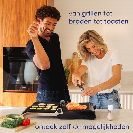 Safecourt Kitchen Tosti apparaat – Paninigrill en Tosti ijzer – Uitneembare PFAS-vrije platen & vaatwasserbestendig – Groot grilloppervlak – snel warm (2000W) – Contactgrill