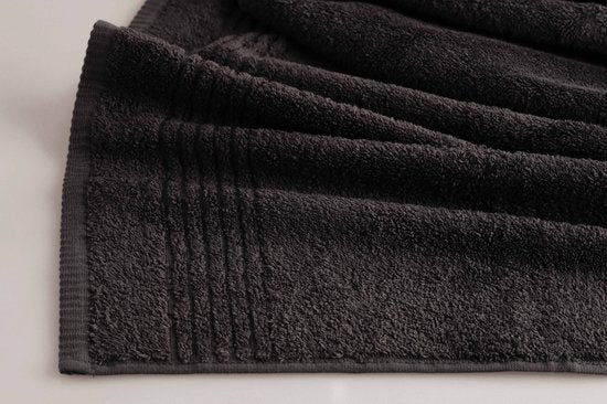 Handdoek Supreme - Egyptisch Katoen 650 GSM - 6 stuks - 50x100 - zwart