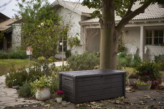 Keter Brightwood Opbergbox - 455L - 145x69,7x60,3 cm - Grafiet