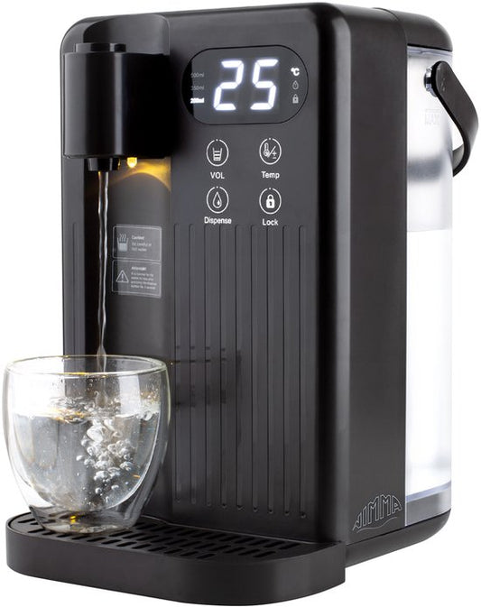 Heetwaterdispenser - 3L - Kunststof - BPA vrij - 2000W - 26.50x23.50x35 cm - Zwart
