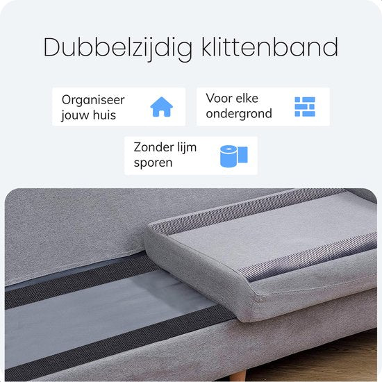 Luft Zelfklevende klittenband - 180x5cm - Tape - Naaibaar - Velcro - Klitterband