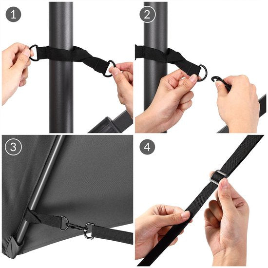 Kingsleeve Zweefparasol Windveiligheidsset - Variabel Aanpasbaar