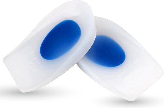 Nuvance - Hielspoor Zooltjes - Hielbeschermers - Inlegzolen - Hielspoor - 2 Stuks voor Maat 40-45 - Blauw