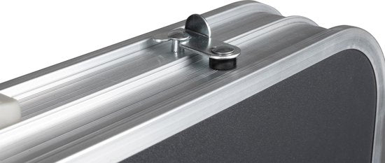Camp Active Campingtafelset - Campingtafel met 4 Krukjes - Inklapbaar - Lichtgewicht - Compact - Stevig - Grijs
