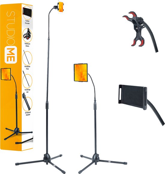 Studio Me telefoon houder - 75 cm - Zwart -