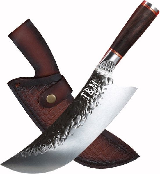 T&M Knives Koksmes Cover - Handgemaakt - Lederen Cover