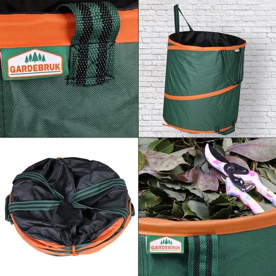 Gardebruk Popup tuinzak Set van 3 groene 85 liter per stuk