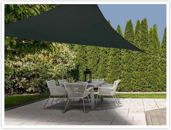 Ambiance Schaduwdoek Driehoek 360x360x360 cm Grijs