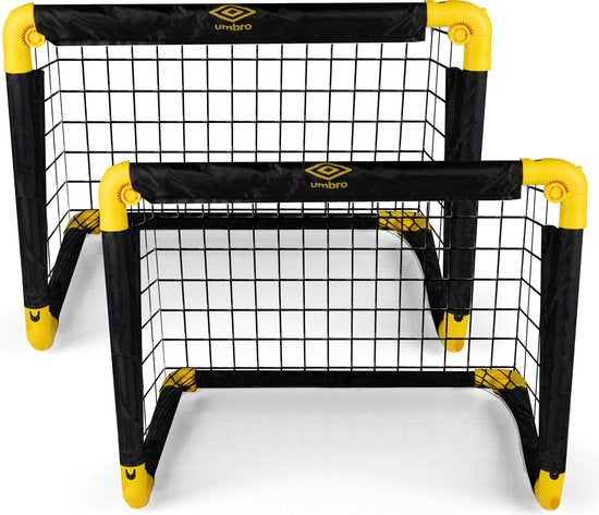 Umbro Voetbaldoeltjes - Set van 2 - Opvouwbaar Voetbaldoel - 50x44x44c m