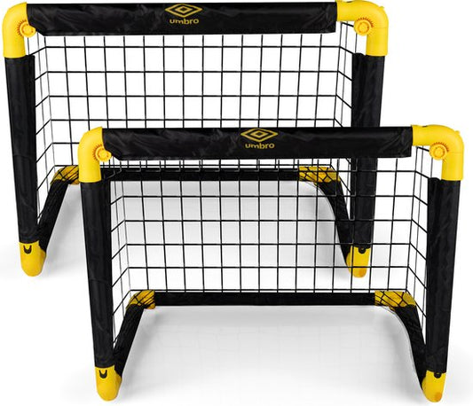 Umbro Voetbaldoeltjes - Set van 2 - Opvouwbaar Voetbaldoel - 50x44x44c m