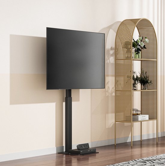 VDD Gaming - TV standaard statief stegen de muur - Draaibaar tot 70 inch - Zwart