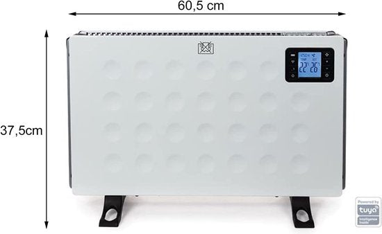 Perel Smart Convectorkachel, voor binnen, drie warmtestanden, 2000 W