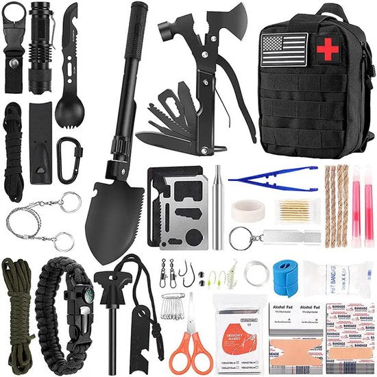 Garpex® Noodpakket - Survival Kit - Compleet Overlevingspakket - Survivalset - Camping Kit - Outdoor Kit - EHBO kit