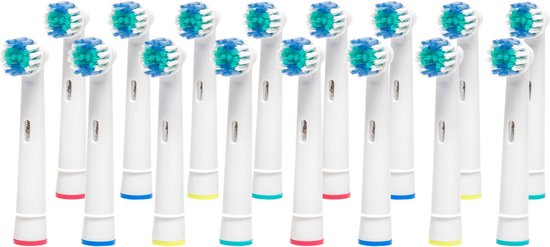 Mycare+ Opzetborstels - 16 Stuks - Vervangende Borstels voor Oral B - Borstelkoppen voor Elektrische Tandenborstel - Wit