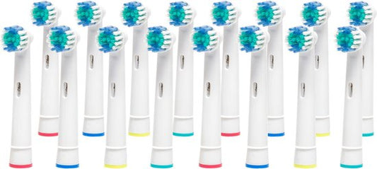 Mycare+ Opzetborstels - 16 Stuks - Vervangende Borstels voor Oral B - Borstelkoppen voor Elektrische Tandenborstel - Wit