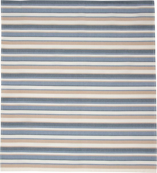 Ten Cate Theedoeken en Keukendoeken Set - Theedoeken en Handdoeken Set - Keukenset Theedoeken en Keukendoek - Keukendoek - Theedoek - 1x Keukendoek 50x50 cm - 1x Theedoek 60x65 cm - Katoen - Blauw en Zand