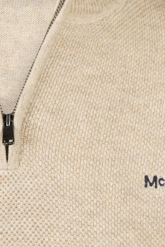 McGregor Half Zip Trui Merinowol Structure Sand - Maat 3XL - Heren - Pullovers