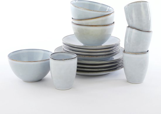 Mica Decorations Tabo Serviesset 4 Persoons - Grijs