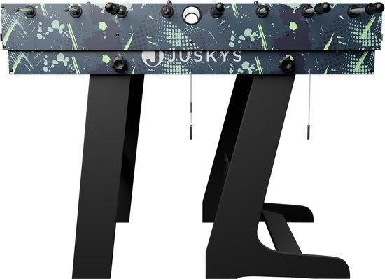 Juskys Multi-Speeltafel 5 in 1 - 104 x 58 x 73 cm - Biljart / Tafelvoetbal / Hockey / Tafeltennis / Basketbal - Incl. Toebehoren