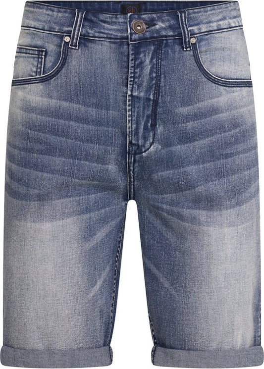Mario Russo Denim Short Stw Used - Maat XXL - Korte broek - Donkerblauw