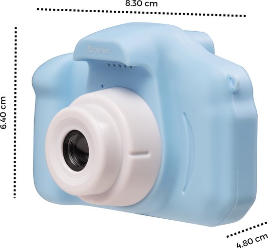 Denver Kindercamera Full HD - Selfie Camera - 40MP - Digitale Camera Kinderen - Foto en Video - Spelletjes - KCA1340 - Blauw