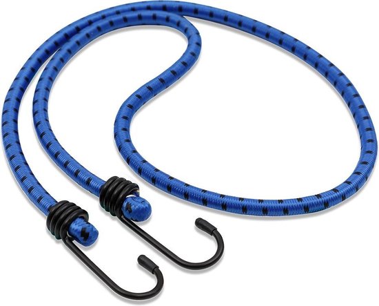 Deuba Rubberen Spanbanden - Set van 8 40-100cm Haken - Multicolor