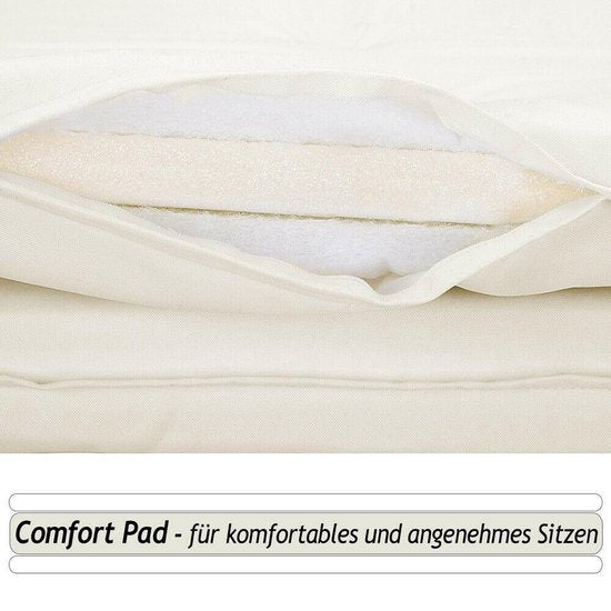 Detex Set van 4 Zitkussen – Waterafstotend 41x37cm - Beige