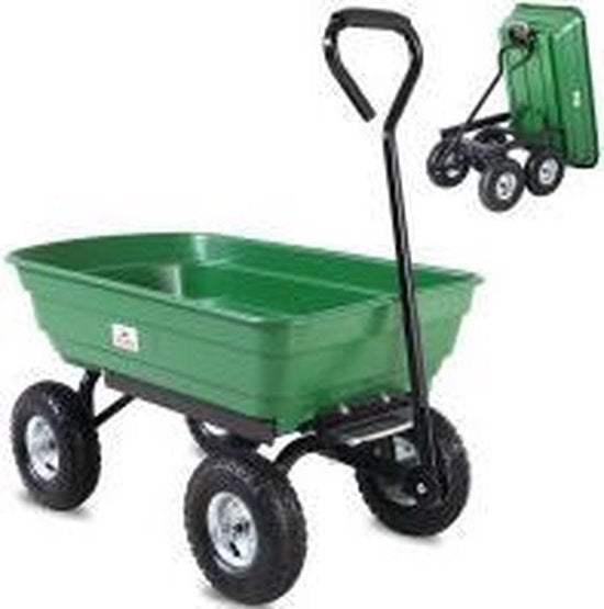 Gardebruk Tuinkar - met Kiepfunctie 103,5x51x92,5cm - Groen