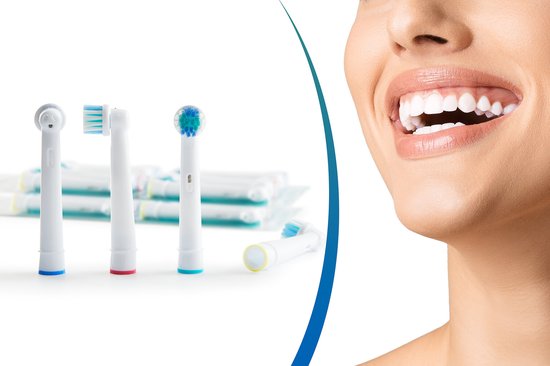 Mycare+ Opzetborstels - 16 Stuks - Vervangende Borstels voor Oral B - Borstelkoppen voor Elektrische Tandenborstel - Wit