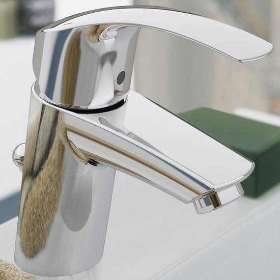 GROHE Eurosmart New Wastafelkraan - Lage Uitloop - Met Stopketting - Chroom