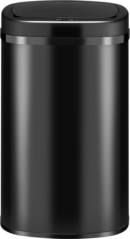 Juskys – Automatische Vuilnisbak Met Sensor – 60 Liter – 40 x 29 x 63 cm – Voorzien Van Bewegingssensor En Touchpanel – Voor Keuken En Kantoor – Zwart Gepoedercoat Staal